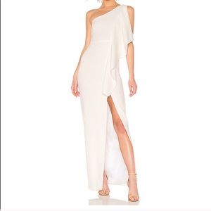 Likely Sienna draped one-shoulder gown Size 4 NWT